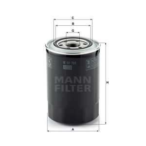 Фильтр масляный MANN-FILTER W 10 703